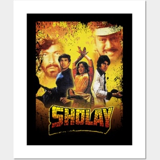 Sholays The Legendary Bollywood Western Posters and Art